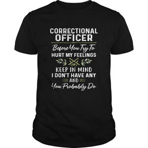 Correctional Officer Before You Try To Hurt My Feelings Keep In t-Shirt